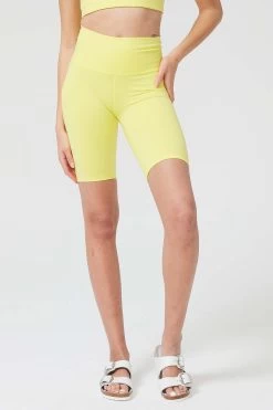 TLC Bike Shorts In Lemon -Chic Wear Shop LOOK 015 1734