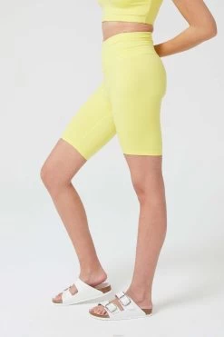 TLC Bike Shorts In Lemon -Chic Wear Shop LOOK 015 1748