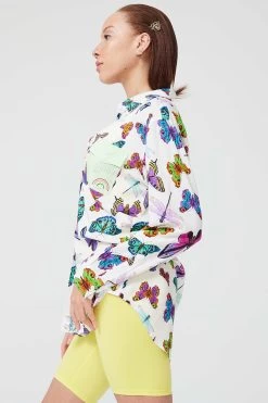 Button Down In Butterflies Patchwork -Chic Wear Shop LOOK 015 1799