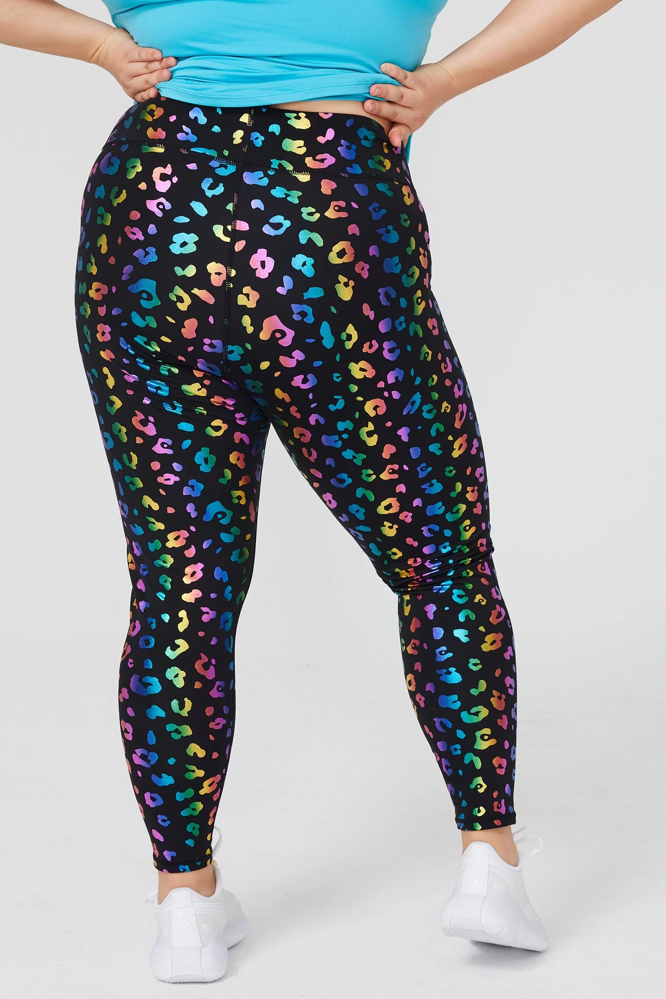 UpLift Leggings In Rainbow Cheetah Foil 11 UpLift Leggings In Rainbow Cheetah Foil - Image 9