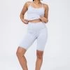 TLC Bike Shorts In Collegiate Gray 1 TLC Bike Shorts In Collegiate Gray -Chic Wear Shop LOOK 017 029