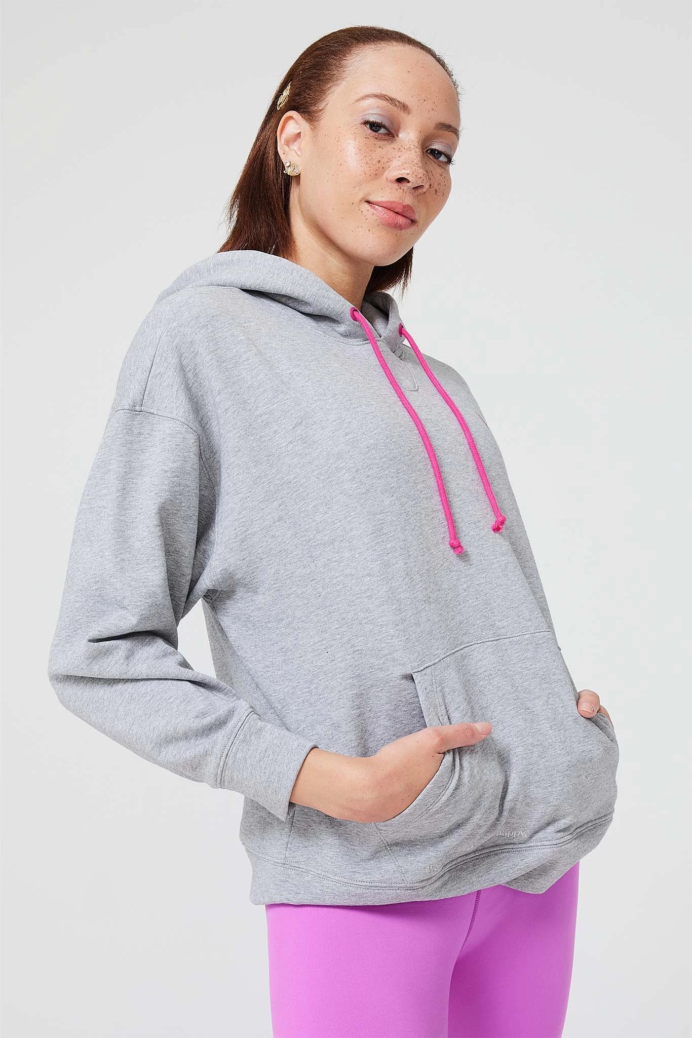 Hoodie In Heathered Gray 5 Hoodie In Heathered Gray - Image 3