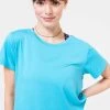 WorkIt Crop Tee In Aqua 1 WorkIt Crop Tee In Aqua -Chic Wear Shop LOOK 023 123