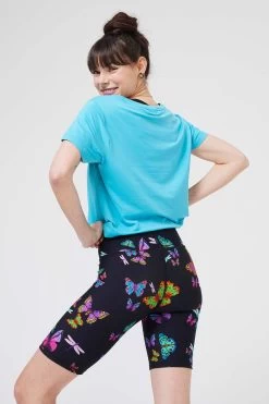 WorkIt Crop Tee In Aqua -Chic Wear Shop LOOK 023 159