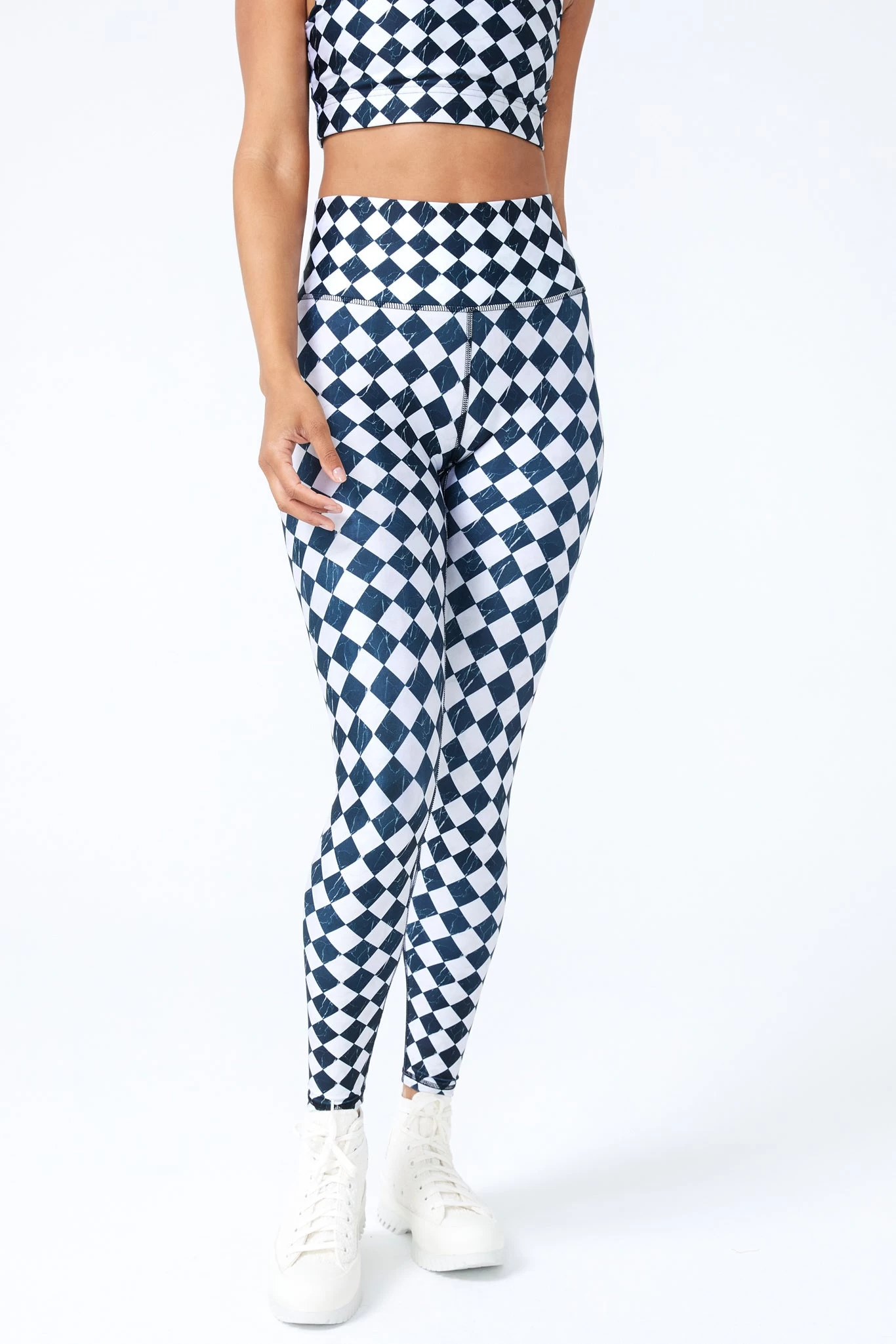 Hi-Shine Leggings In Dance Floor 3 Hi-Shine Leggings In Dance Floor