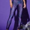 Hi-Shine Leggings In Midnight Light Show -Chic Wear Shop MidnightLightShow Legging 1