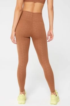 TLC Monogram Leggings In Aztec -Chic Wear Shop Monogram Camel Leggings 4