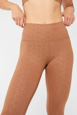 TLC Monogram Leggings In Aztec -Chic Wear Shop Monogram Camel Leggings 5