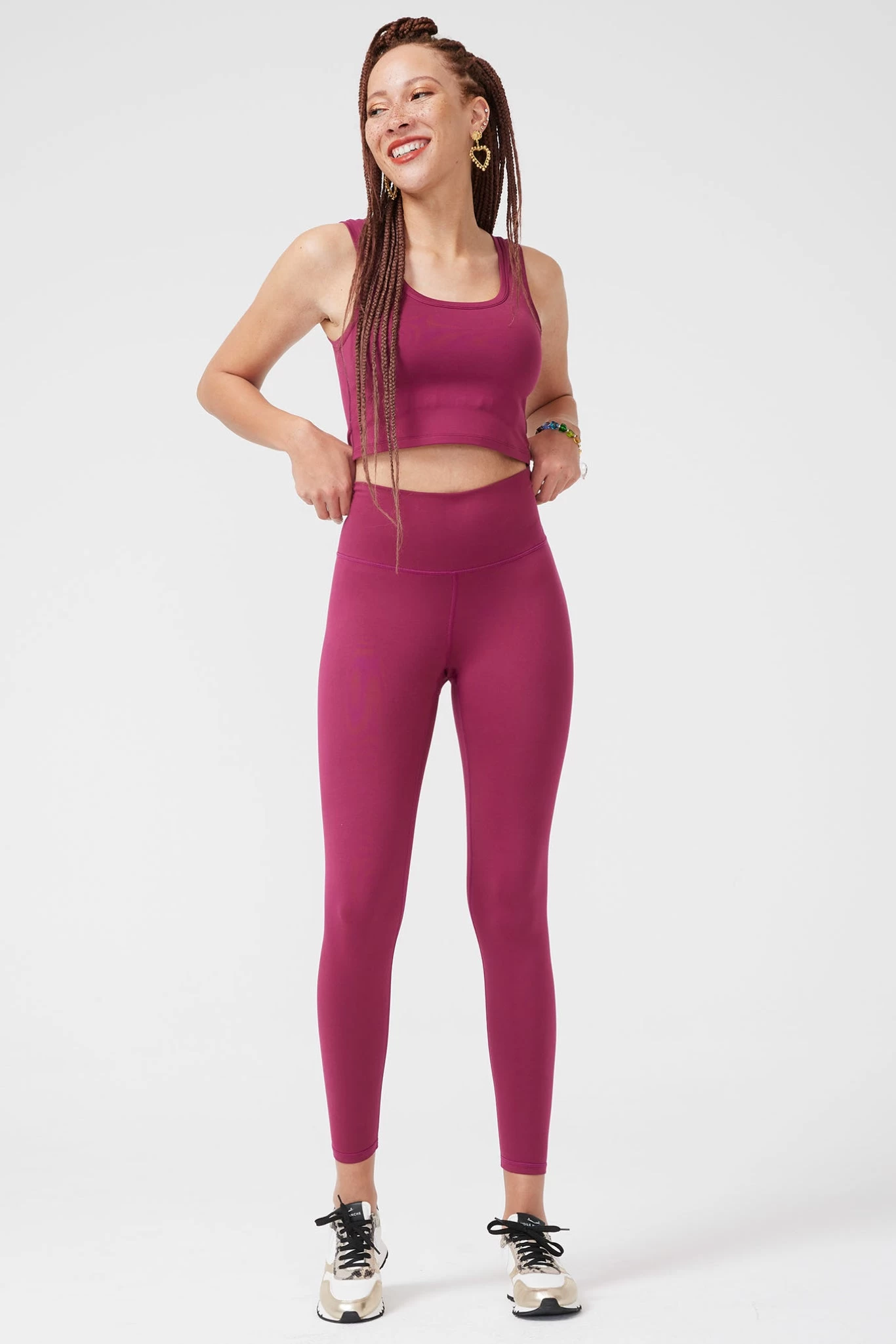 TLC Leggings In Black Raspberry 3 TLC Leggings In Black Raspberry