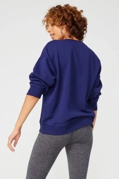 Crew In Navy -Chic Wear Shop Navy Crewneck 3