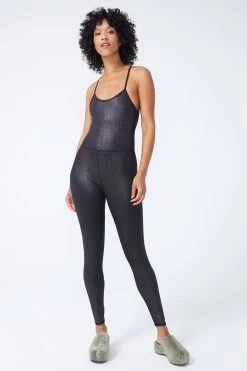 TLC Bodysuit In Onyx Sparkle