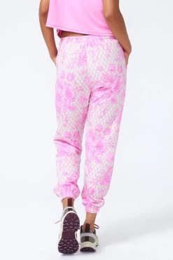 Sweatpants In Oat Milk And Pink Geo 11 Sweatpants In Oat Milk And Pink Geo -Chic Wear Shop PinkFineChina OatGeo Jogger 4