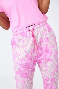 Sweatpants In Oat Milk And Pink Geo 12 Sweatpants In Oat Milk And Pink Geo -Chic Wear Shop PinkFineChina OatGeo Jogger 5