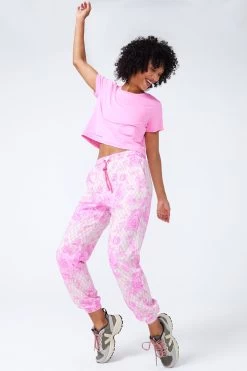 Sweatpants In Oat Milk And Pink Geo 13 Sweatpants In Oat Milk And Pink Geo -Chic Wear Shop PinkFineChina OatGeo Jogger 6