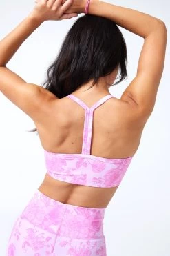 TLC Printed Y-Back Bralette In Pink Porcelain -Chic Wear Shop PinkFineChina TLC YBackBra 3
