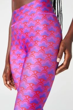 Hi-Shine Leggings In Pink Floral Geo 15 Hi-Shine Leggings In Pink Floral Geo -Chic Wear Shop PinkFloralGeo Leggings 4