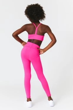 Girls TLC Leggings In Terez Pink 14 Girls TLC Leggings In Terez Pink -Chic Wear Shop Pink Legging Girls 2