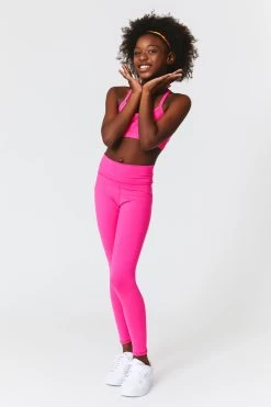 Girls TLC Leggings In Terez Pink 16 Girls TLC Leggings In Terez Pink -Chic Wear Shop Pink Legging Girls 4