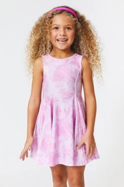 Girls Skater Dress In Pink Porcelain 10 Girls Skater Dress In Pink Porcelain -Chic Wear Shop PorcelainPink Dress Girls 4