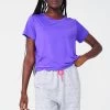 WorkIt Crop Tee In Electric Purple -Chic Wear Shop Purple WorkItCrop 2