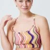 TLC Printed Y-Back Bralette In Swirl Stripe 1 TLC Printed Y-Back Bralette In Swirl Stripe -Chic Wear Shop RainbowSwirl YBackBra 1