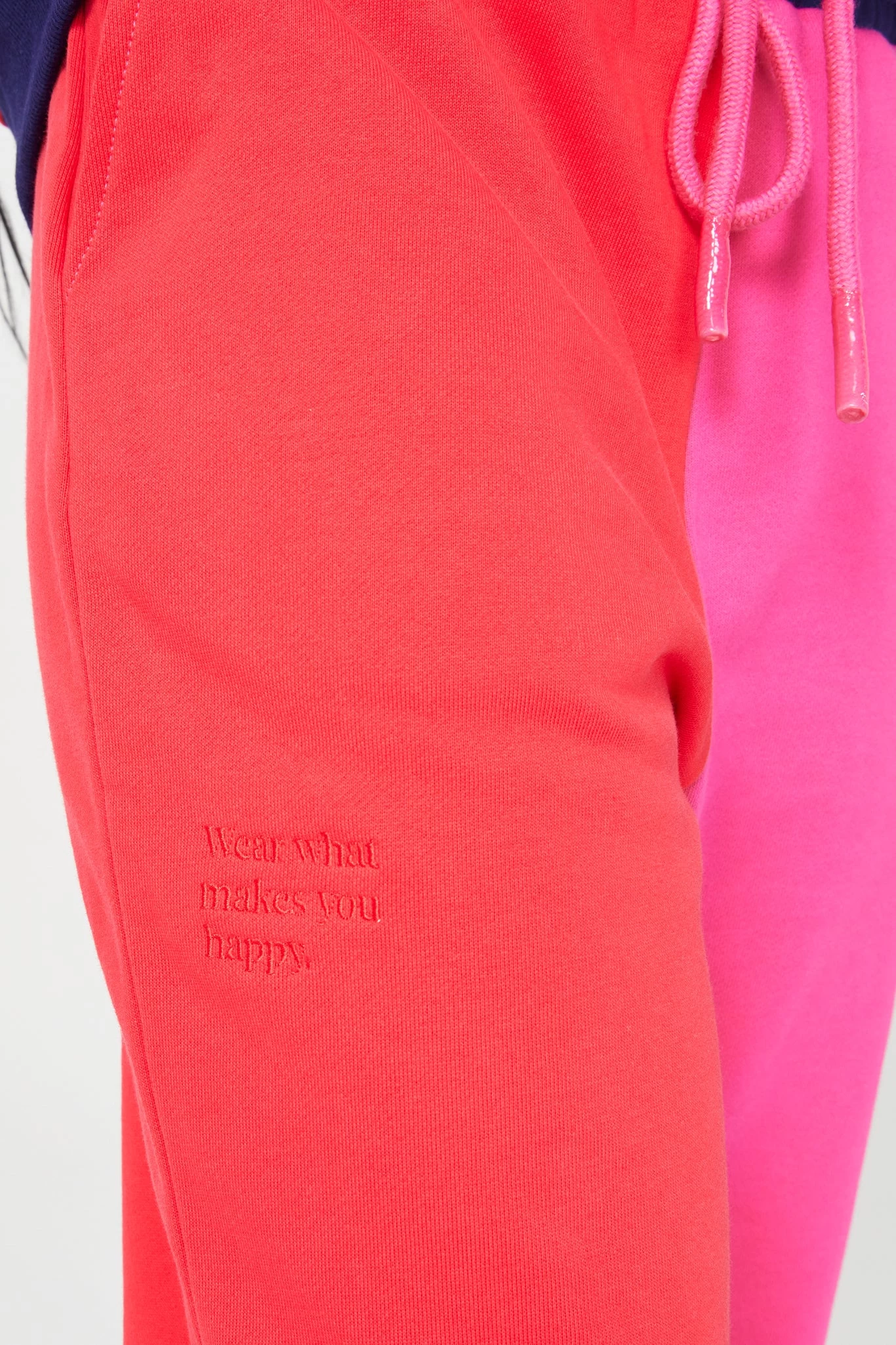 Colorblock Sweatpants In Hot Red And Terez Pink 5 Colorblock Sweatpants In Hot Red And Terez Pink - Image 3