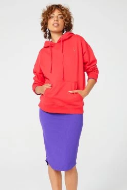 Hoodie In Hot Red