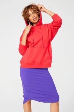 Hoodie In Hot Red 11 Hoodie In Hot Red -Chic Wear Shop Red Hoodie 4