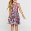 Girls Skater Dress In Rainbow Sprinkles