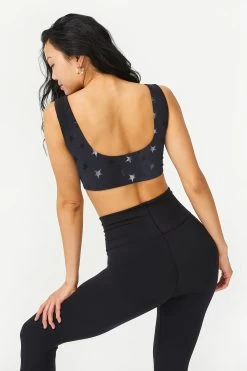TLC Sports Bra Is Black Star Foil 10 TLC Sports Bra Is Black Star Foil -Chic Wear Shop StarFoil Bra 4