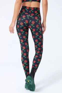 DuoKnit Leggings In Stemmed Roses -Chic Wear Shop StemmedRoses TLC Leggings 4