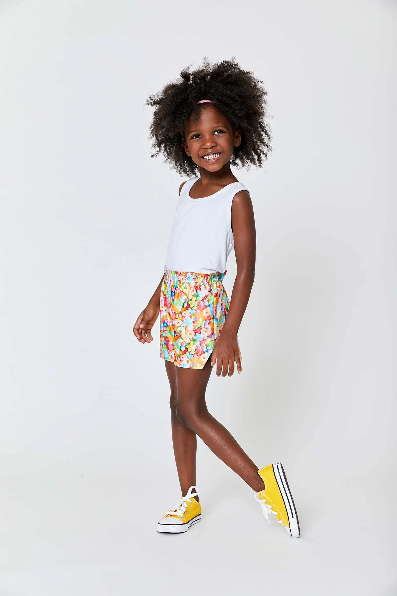 Girls Gym Shorts In Neon Candy 6 Girls Gym Shorts In Neon Candy - Image 4