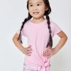 Kids Tie Front T-Shirt In Baby Pink -Chic Wear Shop TEREZ FEB2022 33714 82224819 2a99 4635 b1d5 76189172a790
