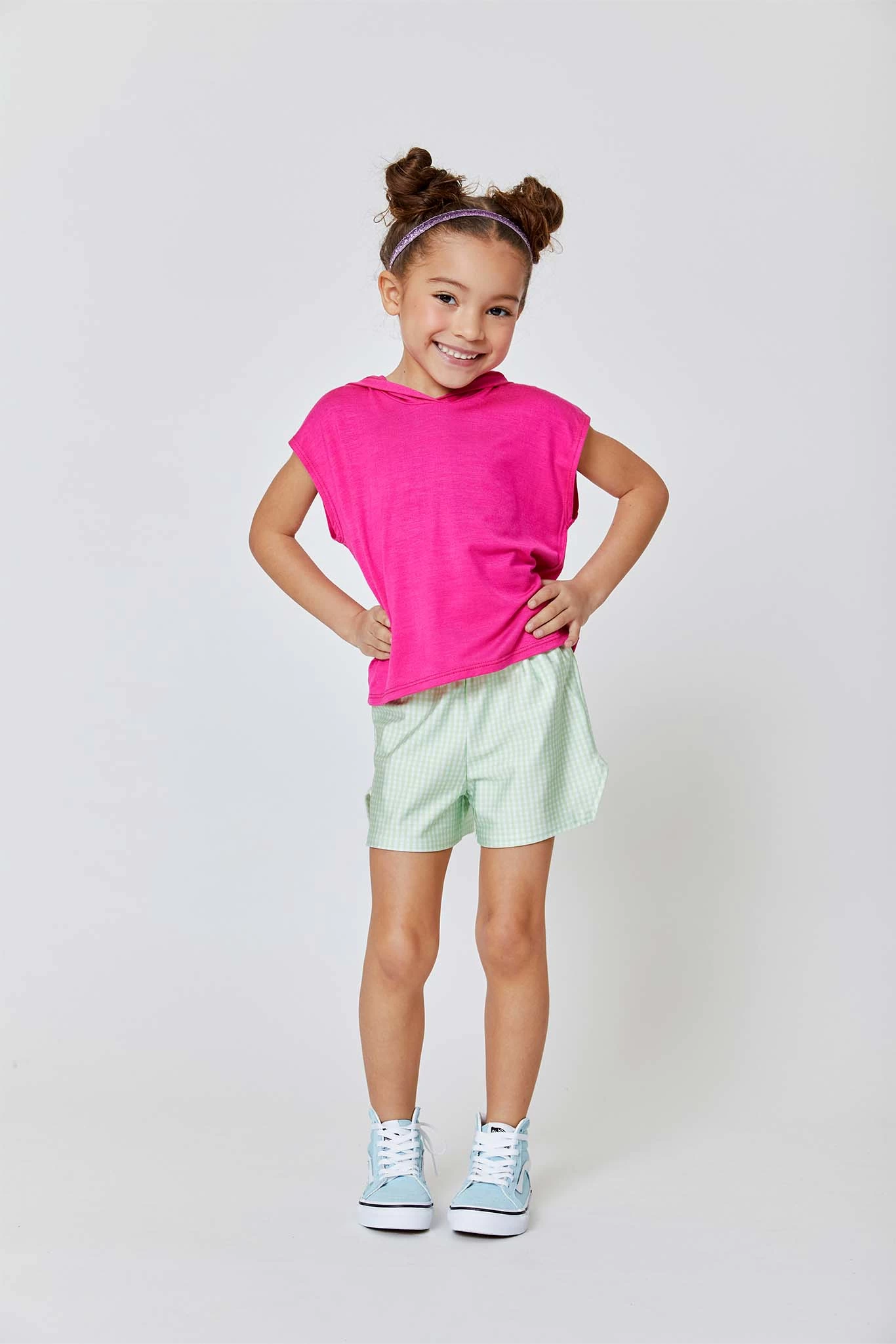 Girls Crop Hoodie In Terez Pink 8 Girls Crop Hoodie In Terez Pink - Image 6