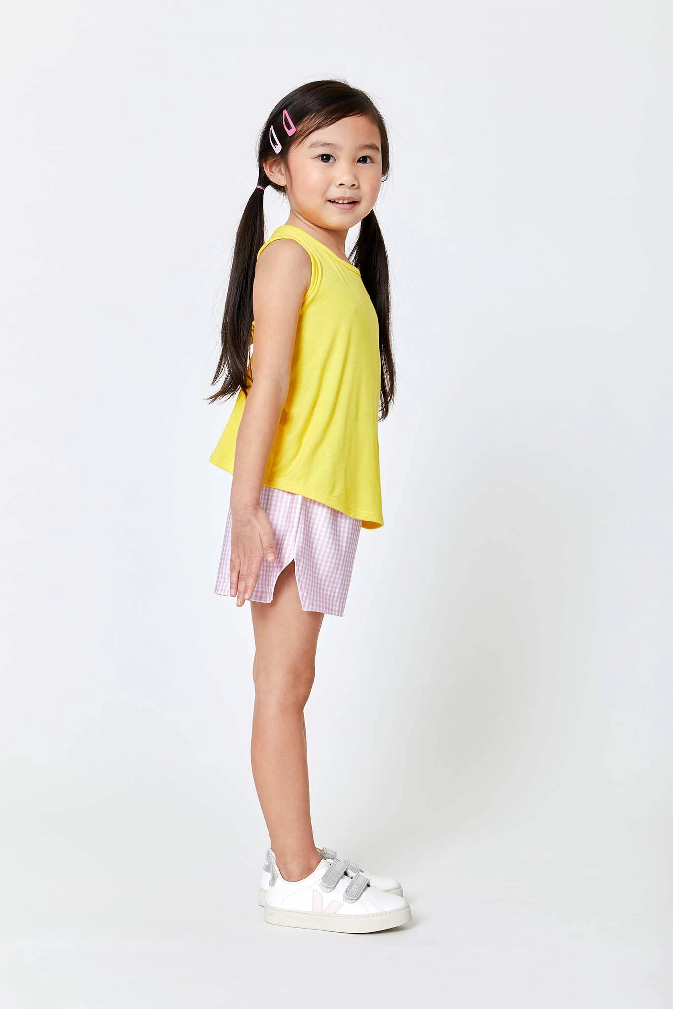 Kids Racerback Tank In Light Yellow 4 Kids Racerback Tank In Light Yellow - Image 2