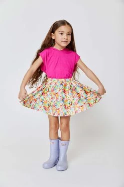 Girls Skater Skirt In Neon Candy 8 Girls Skater Skirt In Neon Candy -Chic Wear Shop TEREZ FEB2022 34140