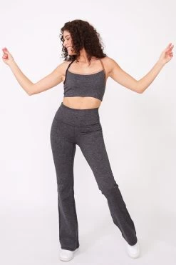 New Release 5 TLC Flare Leggings In Dark Heathered Gray
