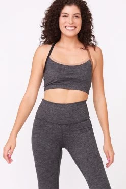 Terez X Goop TLC Y-Back Bralette In Dark Heathered Gray -Chic Wear Shop TLCYBack Bralette DarkHeatherGray 1