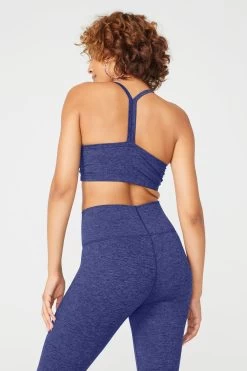 TLC Y-Back Bralette In Heathered Navy 9 TLC Y-Back Bralette In Heathered Navy -Chic Wear Shop TLC YBackBra NavyHeathered 3