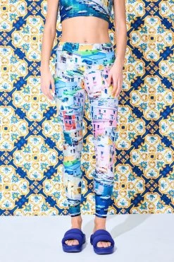 Hi-Shine Leggings In Italian Port