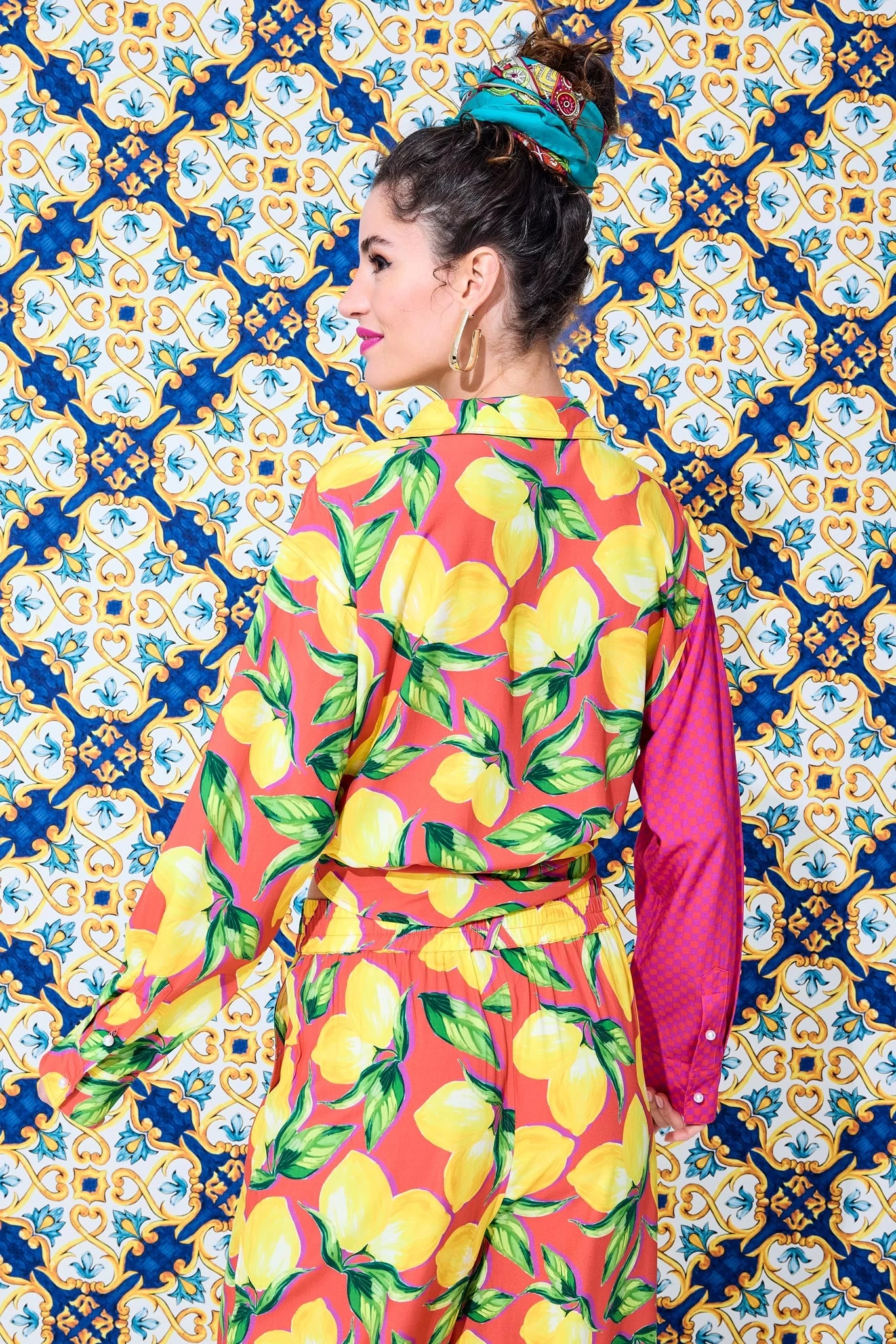 Button Down In Lemon Spritz Patchwork 5 Button Down In Lemon Spritz Patchwork - Image 3