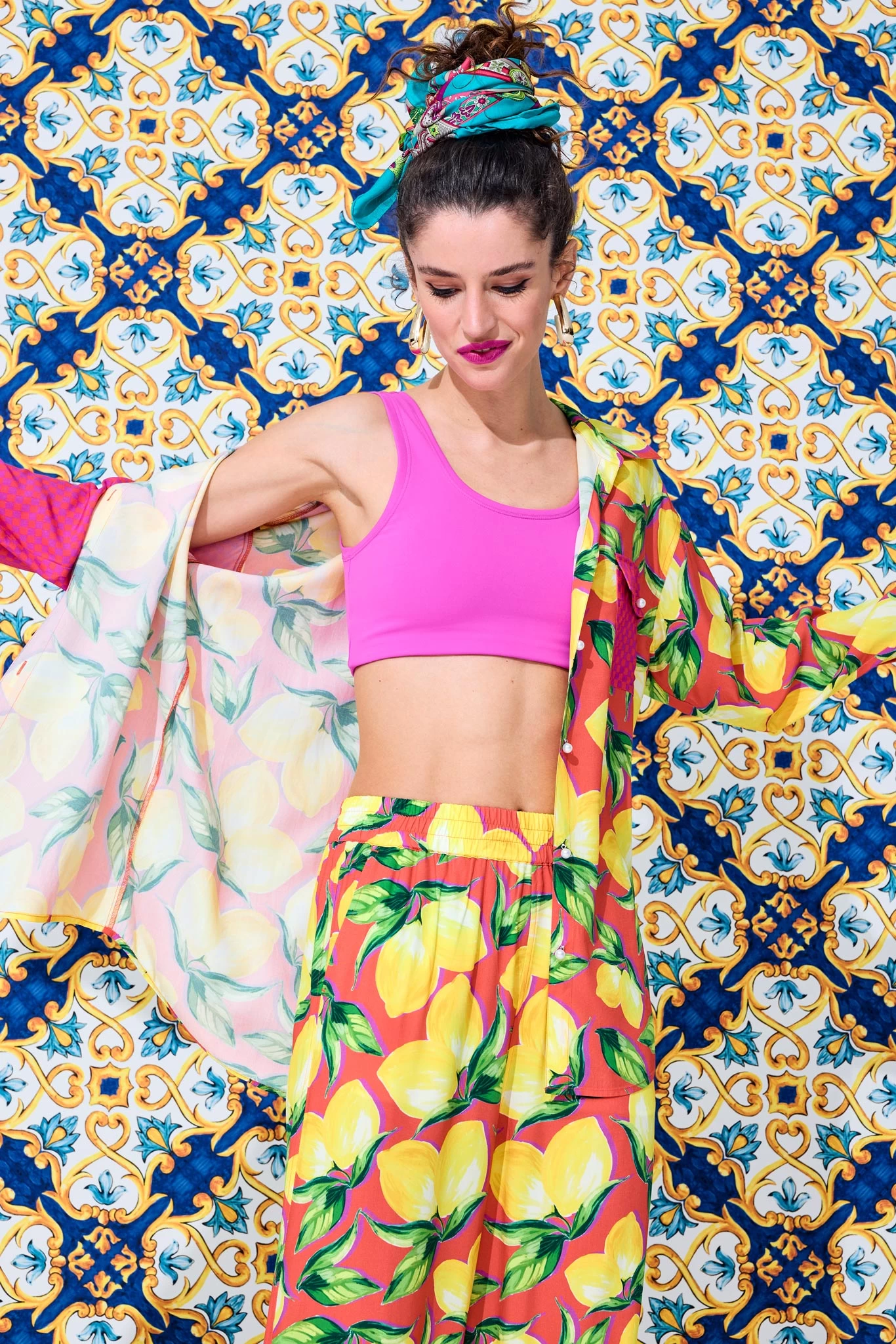 Button Down In Lemon Spritz Patchwork 6 Button Down In Lemon Spritz Patchwork - Image 4