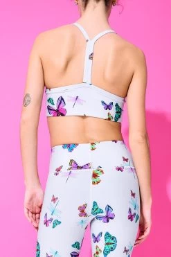 DuoKnit Y-Back Bralette In Cool Gray Neon Butterflies -Chic Wear Shop Terez63dd7222db32f49442311863dd7222db335.63dd7222db335