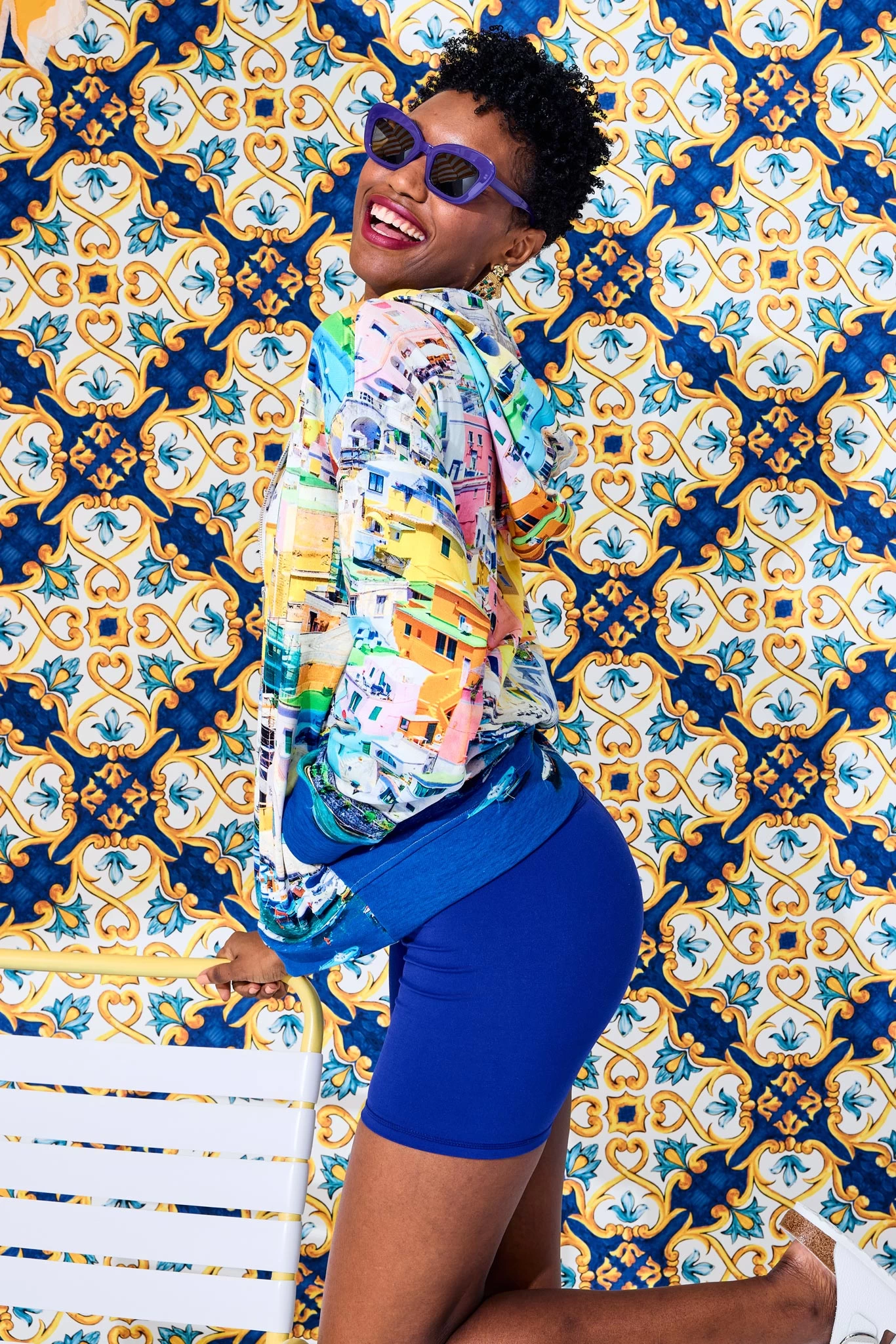 Oversized Zip Hoodie In Italian Port 4 Oversized Zip Hoodie In Italian Port - Image 2