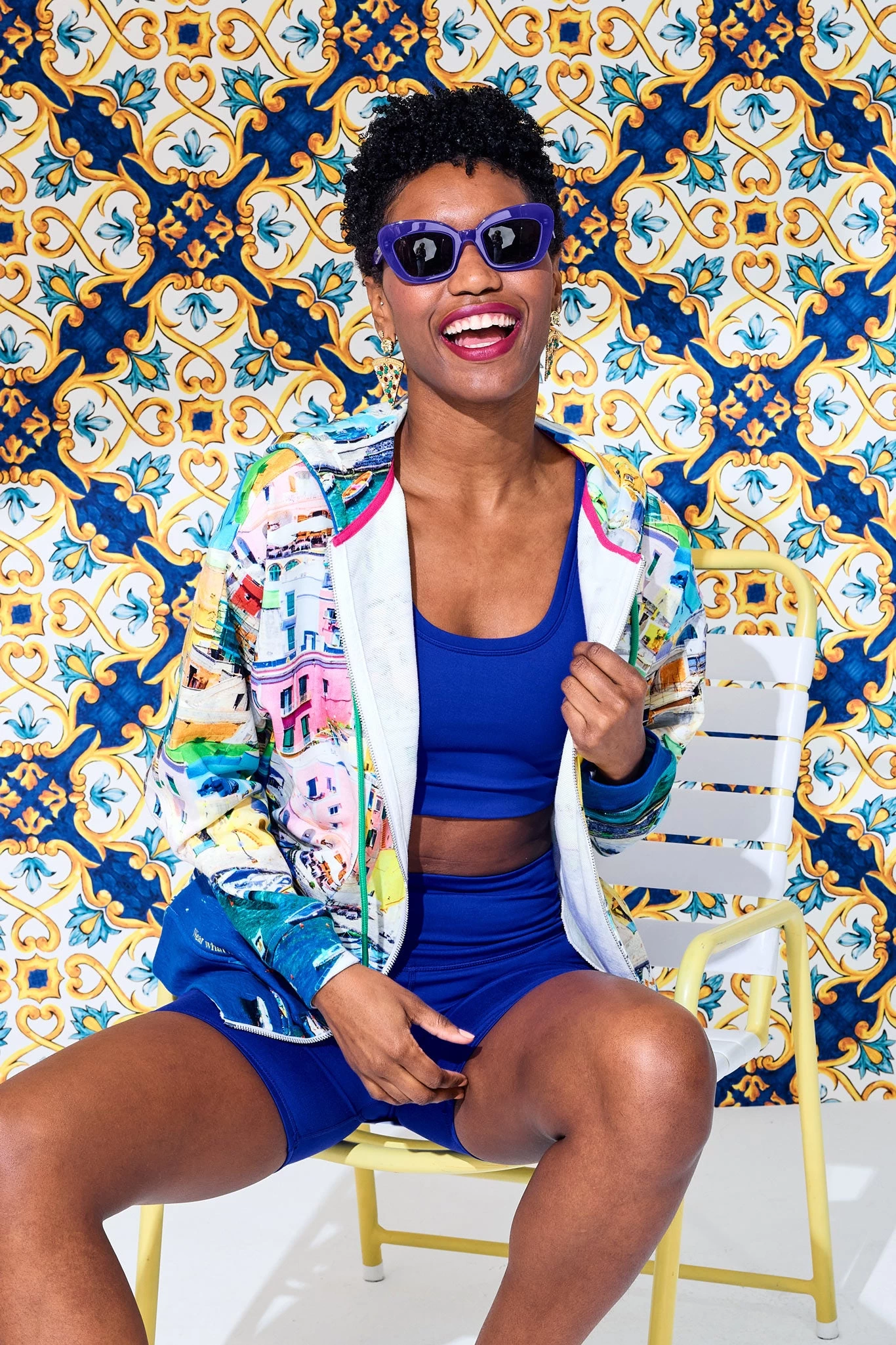 Oversized Zip Hoodie In Italian Port 7 Oversized Zip Hoodie In Italian Port - Image 5