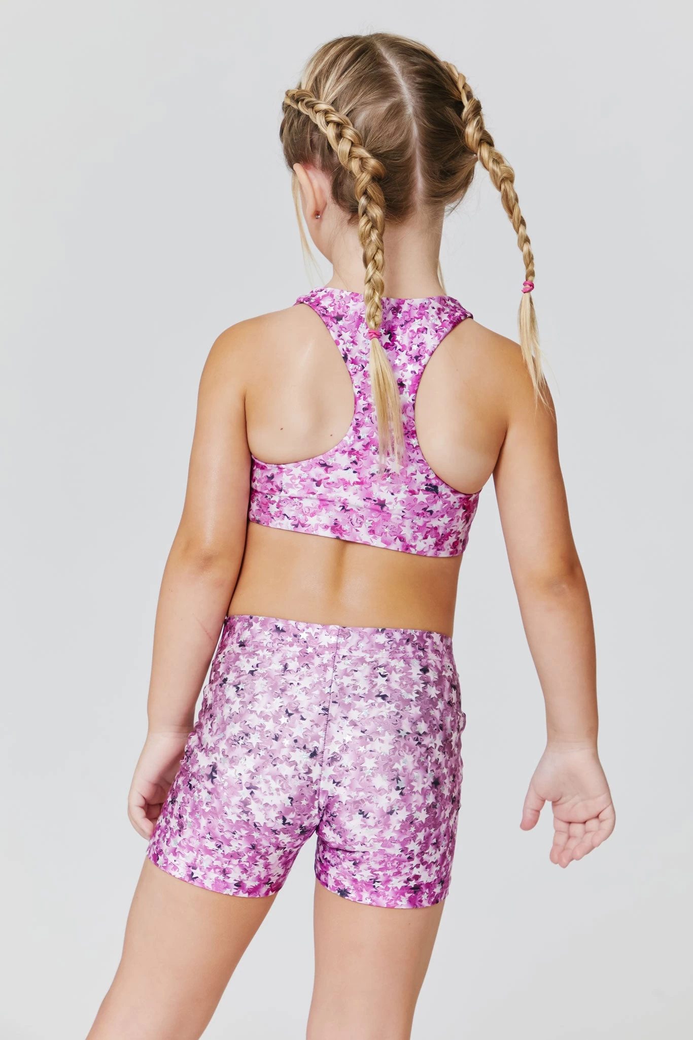 Girls Booty Shorts In Star Confetti Foil 5 Girls Booty Shorts In Star Confetti Foil - Image 3