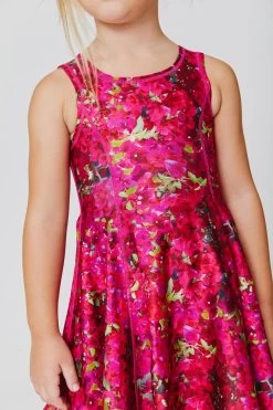 Kids Skater Dress In Bougainvillea -Chic Wear Shop Terez63e068464073709907600863e068464073e.63e068464073e