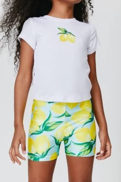 Kids Booty Shorts In Aqua Lemon Spritz 7 Kids Booty Shorts In Aqua Lemon Spritz -Chic Wear Shop Terez63e0684a857a923870179163e0684a857ad.63e0684a857ad