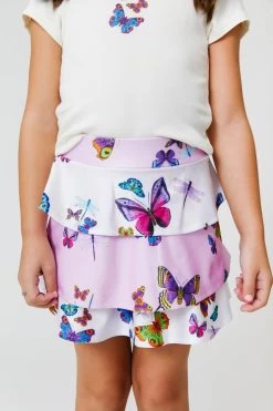 Girls Tiered Skirt In Neon Butterflies -Chic Wear Shop Terez63e06991e7dc296320171563e06991e7dc9.63e06991e7dc9