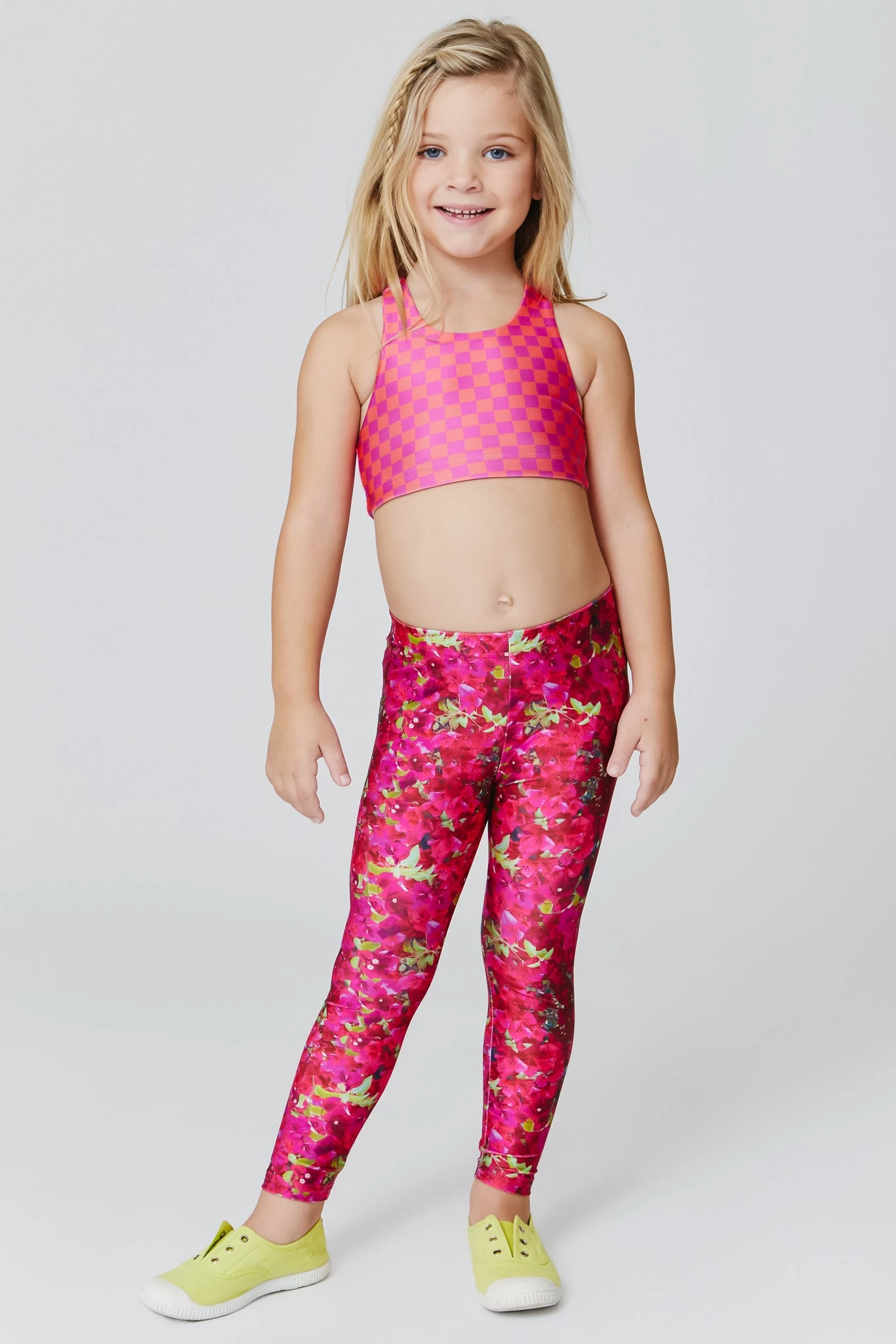 Toddler Leggings In Bougainvillea 5 Toddler Leggings In Bougainvillea - Image 3